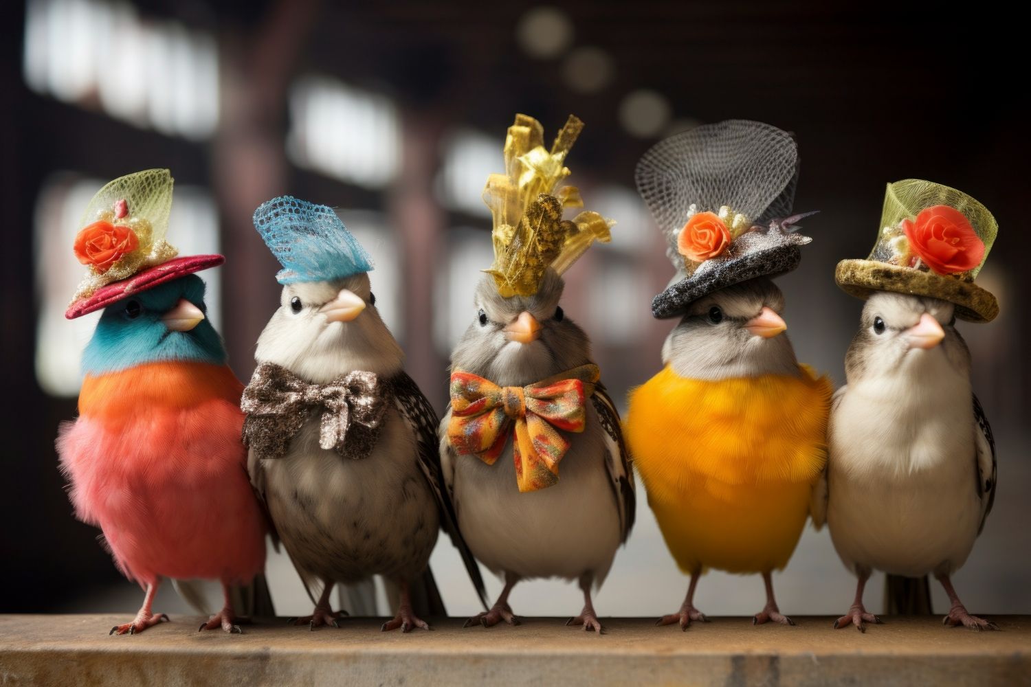 Picturi pe numere cu păsări, tablou gata terminat.